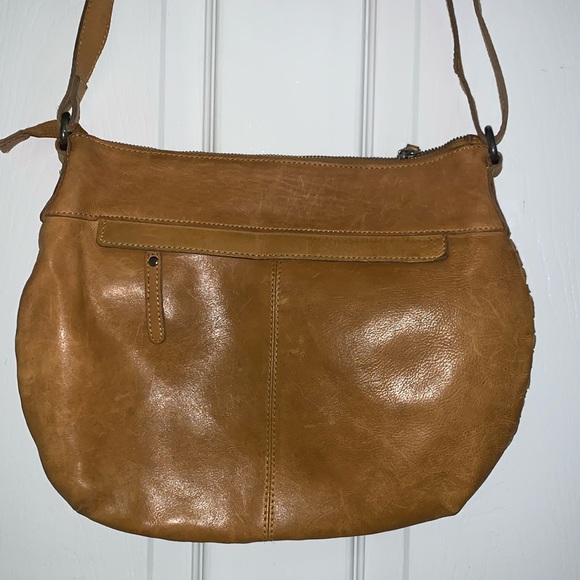 Vilenca Holland Woven Panel Leather Crossbody Purse - Picture 3 of 5